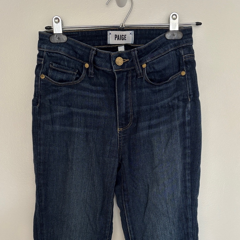 PAIGE Women's Midnight Blue Skinny Jeans